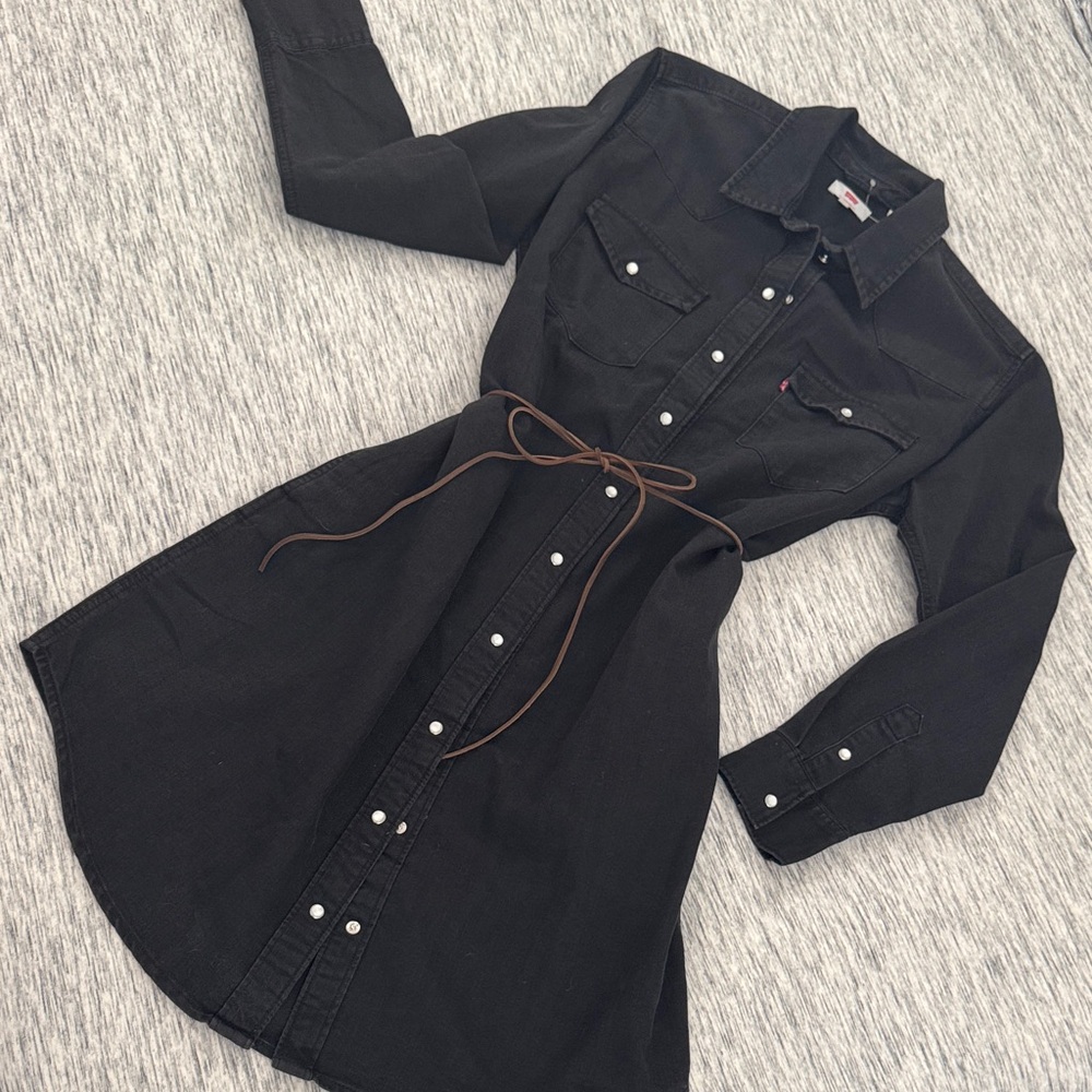 Levi's Black Denim Jacket style Dress